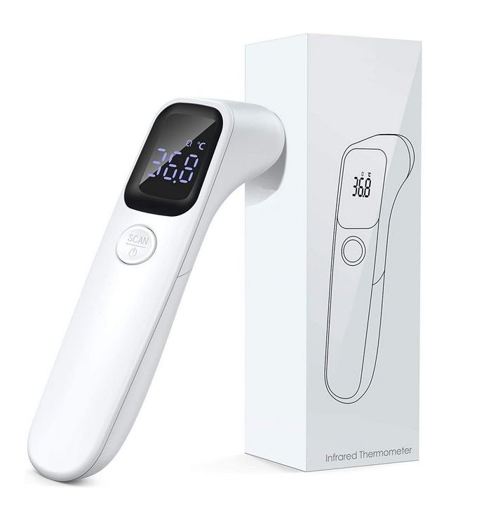 Bild von Kontaktloses Stirn-Thermometer mit LCD Display - Infrarot Fieberthermometer