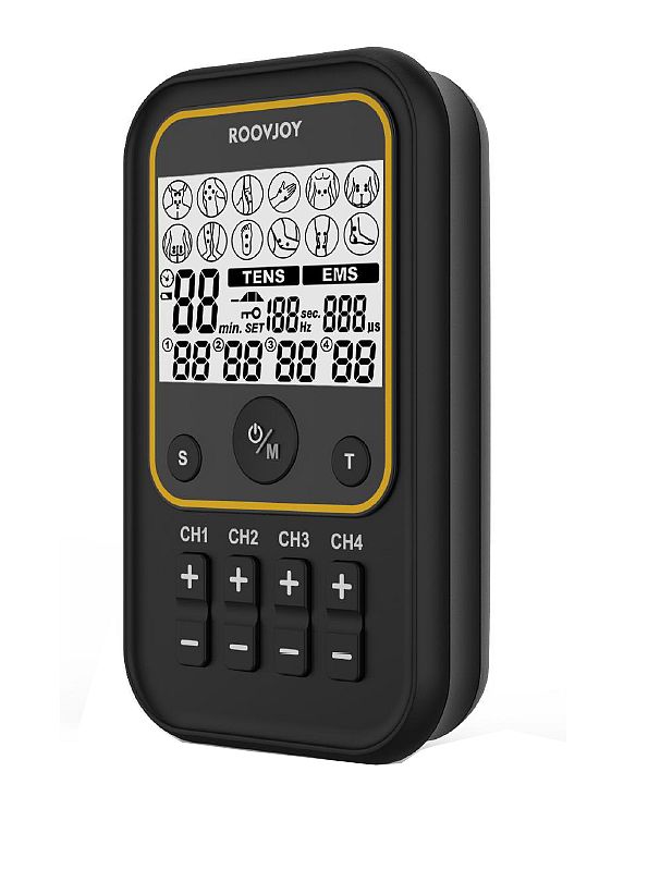 Picture of TENS-EMS electrostimulation unit 4-channel R-C101C / digital with 50 programs