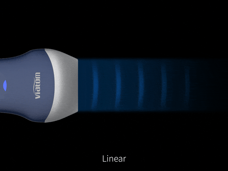 Soundwaves of Viatom Ultrasound Doublehead