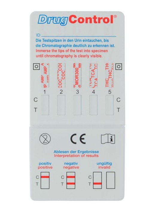 Picture of Drug Test Drug-Control Multi Test (MultiDip 5) - Expire Date 05-2025!