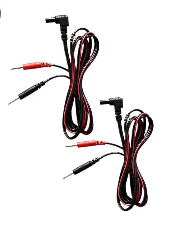 TENS EMS Ersatzkabel mit 2 mm Pin Anschluss (2-Stück)